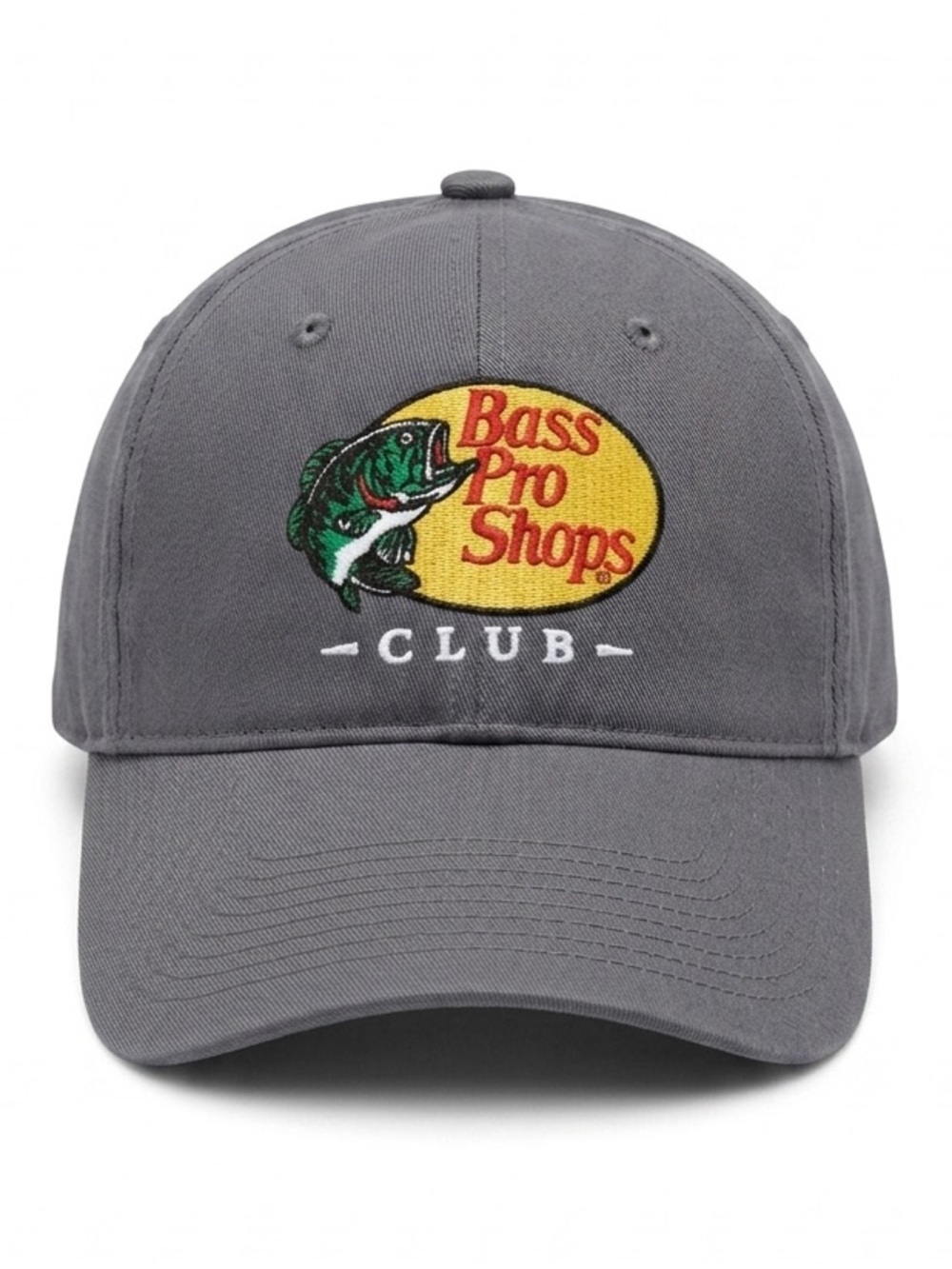 Bass Pro Shops Club Baseball Cap Embroidered Logo on Front Metal Adjuster Back